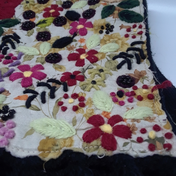 Bohemian Hand Embroidered Scarf - Picture 5 of 5